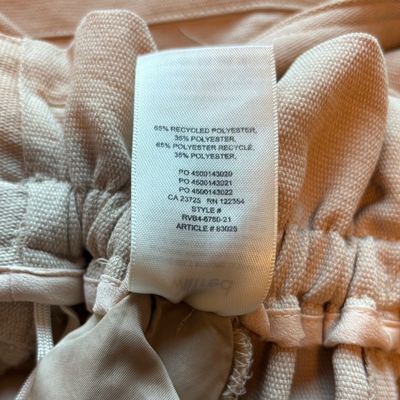 Wilfred Aritzia Tan Paperbag High Hi Waist Waisted Tie Belted Shorts Pockets - Picture 6 of 7